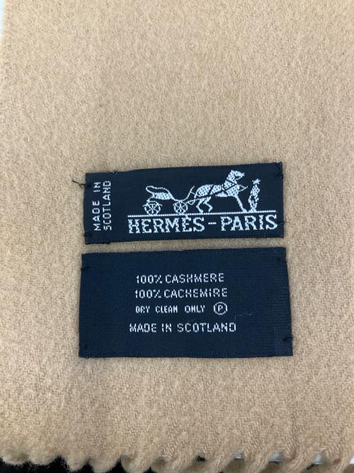 HERMES（エルメス）HERMES (エルメス) 大判ストール ブラウンの古着・服飾アイテム