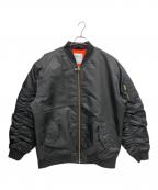 SHAKA WEARシャカウェア）の古着「MA-1ジャケット」｜ブラック