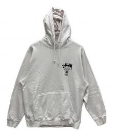 stussy（ステューシー）の古着「プルオーバーパーカー」｜ホワイト