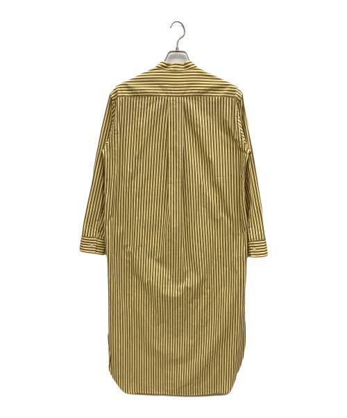CristaSeya（クリスタセヤ）CristaSeya (クリスタセヤ) 長袖ワンピース ベージュ×ブラウン サイズ:XSの古着・服飾アイテム