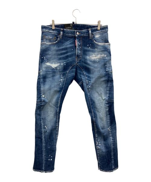 DSQUARED2（ディースクエアード）DSQUARED2 (ディースクエアード) デニムパンツ インディゴ サイズ:50 未使用品の古着・服飾アイテム