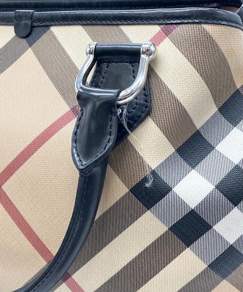 BURBERRY（バーバリー）BURBERRY (バーバリー) ハンドバッグ ベージュの古着・服飾アイテム