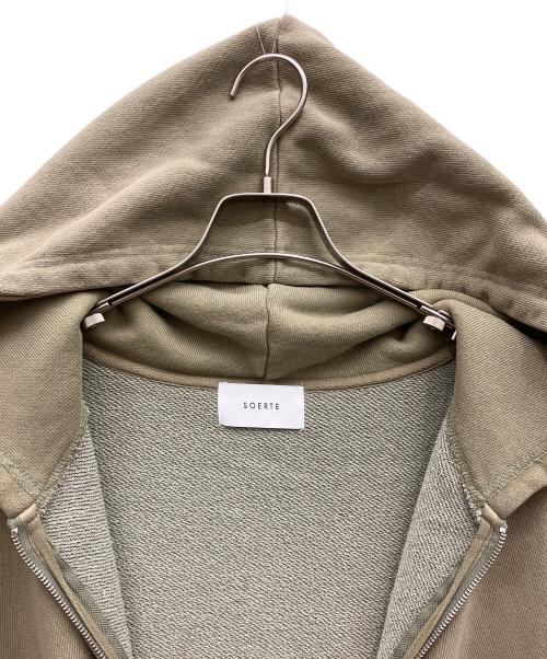 soerte（ソエルテ）soerte (ソエルテ) ジップパーカー ベージュ サイズ:3の古着・服飾アイテム
