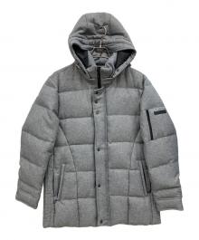NICOLE CLUB FOR MEN（ニコルクラブフォーメン）の古着「フード付きダウンジャケット」｜グレー
