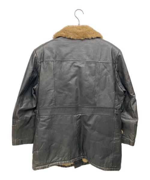 MUSTANG（マスタング）mustang (マスタング) レザーコート ブラック サイズ:40の古着・服飾アイテム
