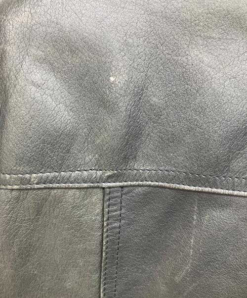 MUSTANG（マスタング）mustang (マスタング) レザーコート ブラック サイズ:40の古着・服飾アイテム