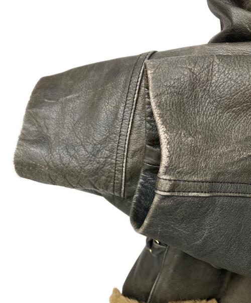 MUSTANG（マスタング）mustang (マスタング) レザーコート ブラック サイズ:40の古着・服飾アイテム
