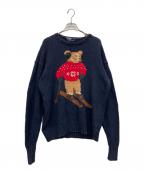 POLO RALPH LAURENポロ・ラルフローレン）の古着「厚手ニット」｜ネイビー