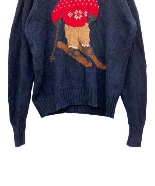 POLO RALPH LAUREN（ポロ・ラルフローレン）POLO RALPH LAUREN (ポロ・ラルフローレン) 厚手ニット ネイビー サイズ:Lの古着・服飾アイテム