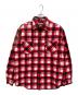 LEVI'S（リーバイス）の古着「長袖シャツ」｜レッド×ホワイト