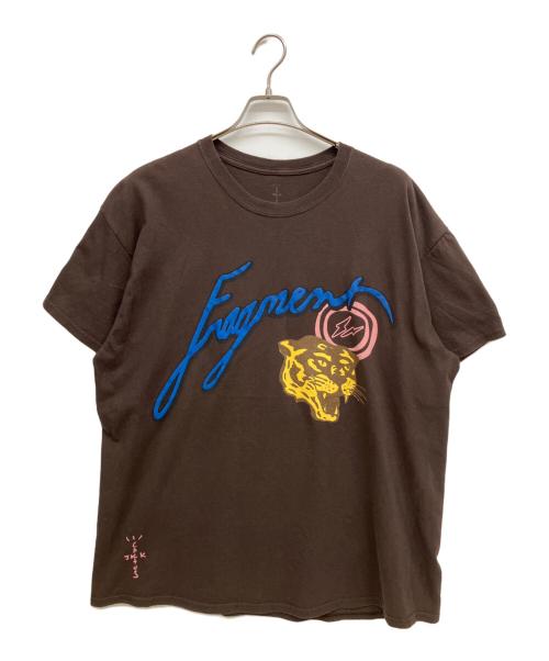 cactus jack（カクタス・ジャック）cactus jack (カクタス・ジャック) Fragment (フラッグメント) Tシャツ ブラウン サイズ:XLの古着・服飾アイテム