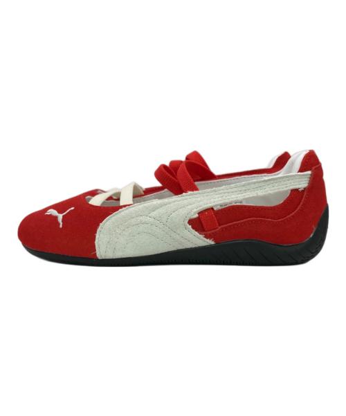 PUMA（プーマ）PUMA (プーマ) バレエシューズ レッド×ホワイト サイズ:22.5cmの古着・服飾アイテム