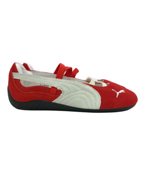 PUMA（プーマ）PUMA (プーマ) バレエシューズ レッド×ホワイト サイズ:22.5cmの古着・服飾アイテム