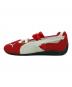 PUMA (プーマ) バレエシューズ レッド×ホワイト サイズ:22.5cm：9000円