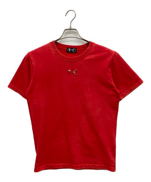 THUG CLUB（サグ クラブ）THUG CLUB (サグ クラブ) 半袖カットソー レッド サイズ:Mの古着・服飾アイテム
