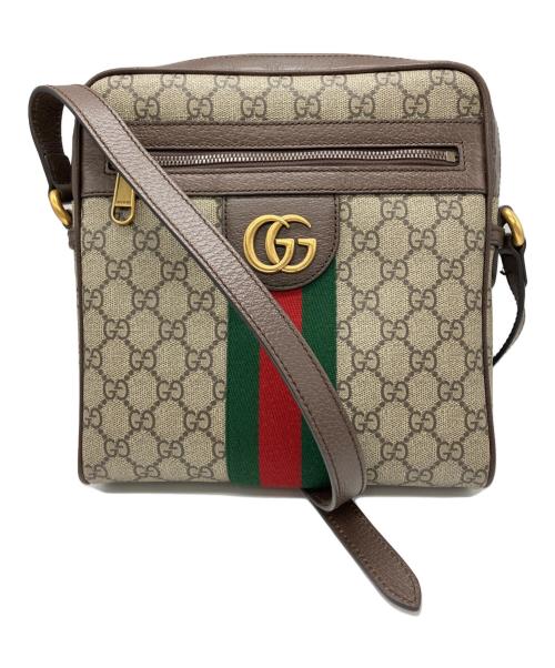 GUCCI（グッチ）GUCCI (グッチ) ショルダーバッグ ブラウン×ベージュの古着・服飾アイテム