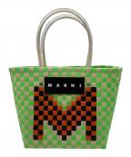 MARNIマルニ）の古着「トートバッグ」｜グリーン×ホワイト