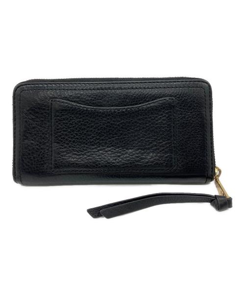 MARC JACOBS（マークジェイコブス）MARC JACOBS (マークジェイコブス) ラウンドファスナー財布 ブラックの古着・服飾アイテム
