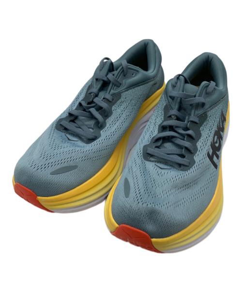 M BONDI 8 HOKAONEONE（エム ボンダイ エイト ホカオネオネ）M BONDI 8 HOKAONEONE (エム ボンダイ エイト ホカオネオネ) ローカットスニーカー ブルー×イエロー サイズ:28.5cmの古着・服飾アイテム