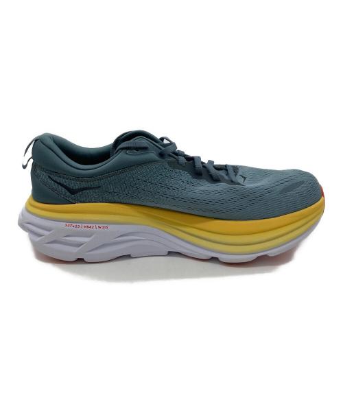 M BONDI 8 HOKAONEONE（エム ボンダイ エイト ホカオネオネ）M BONDI 8 HOKAONEONE (エム ボンダイ エイト ホカオネオネ) ローカットスニーカー ブルー×イエロー サイズ:28.5cmの古着・服飾アイテム