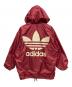 adidas (アディダス) ナイロンジャケット レッド サイズ:ML：5000円
