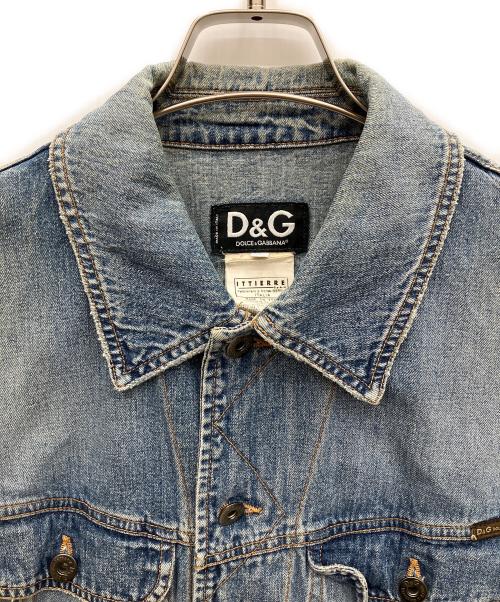 DOLCE & GABBANA（ドルチェ＆ガッバーナ）DOLCE & GABBANA (ドルチェ＆ガッバーナ) デニムジャケット インディゴ サイズ:Mの古着・服飾アイテム