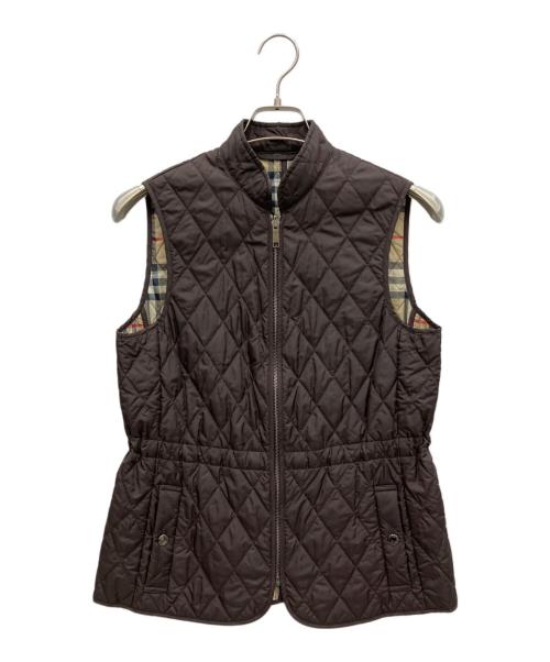 Burberry's（バーバリーズ）Burberry's (バーバリーズ) キルティングベスト ブラウン サイズ:40の古着・服飾アイテム