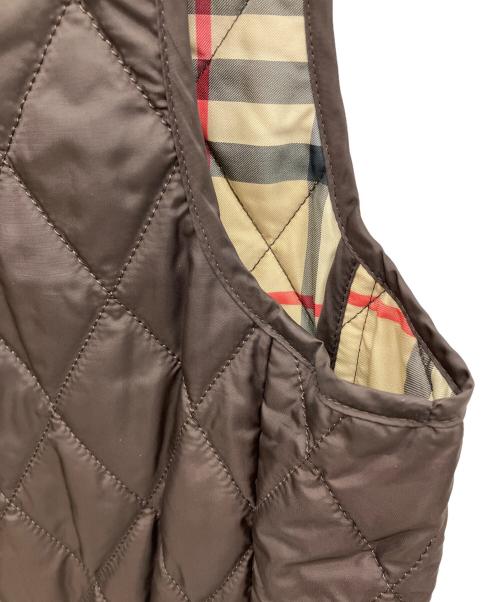Burberry's（バーバリーズ）Burberry's (バーバリーズ) キルティングベスト ブラウン サイズ:40の古着・服飾アイテム