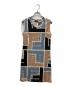 FENDI（フェンディ）の古着「ノースリーブワンピース」｜ブルー×ベージュ