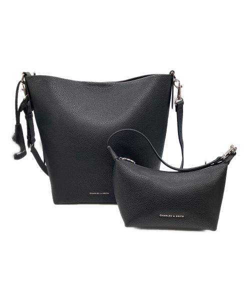 CHARLES & KEITH（チャールズアンドキース）CHARLES & KEITH (チャールズアンドキース) ショルダーバッグ ブラックの古着・服飾アイテム