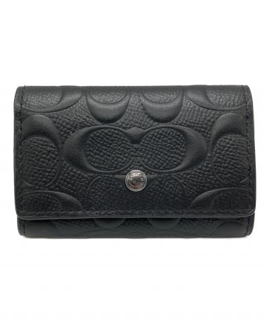 COACH 手帳型 キーリング　未使用品 中古・古着通販】COACH (コーチ) キーリング ブラック｜ブランド・古着