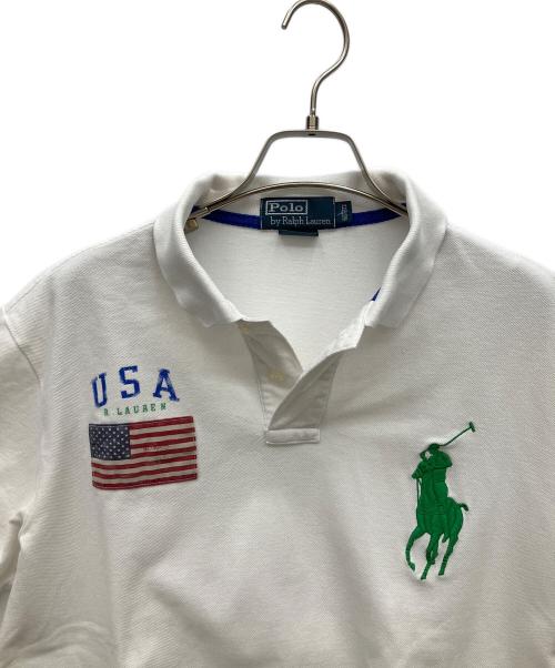 POLO RALPH LAUREN（ポロ・ラルフローレン）POLO RALPH LAUREN (ポロ・ラルフローレン) ポロシャツ ホワイト サイズ:Lの古着・服飾アイテム