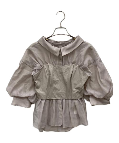 Snidel（スナイデル）Snidel (スナイデル) 半袖ブラウス ライトピンク サイズ:Fの古着・服飾アイテム