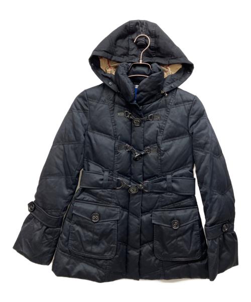 BURBERRY BLUE LABEL（バーバリー ブルー レーベル）BURBERRY BLUE LABEL (バーバリー ブルー レーベル) ダウンコート ブラック サイズ:40の古着・服飾アイテム