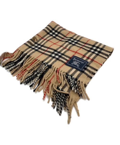 Burberry's（バーバリーズ）Burberry's (バーバリーズ) ウールマフラー ベージュの古着・服飾アイテム