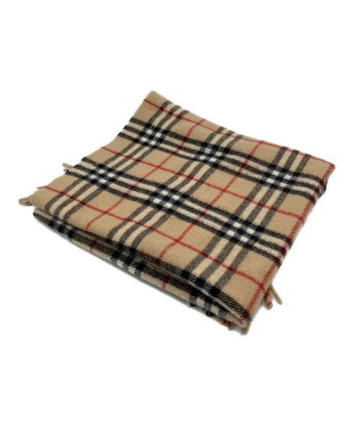Burberry's（バーバリーズ）Burberry's (バーバリーズ) ウールマフラー ベージュの古着・服飾アイテム