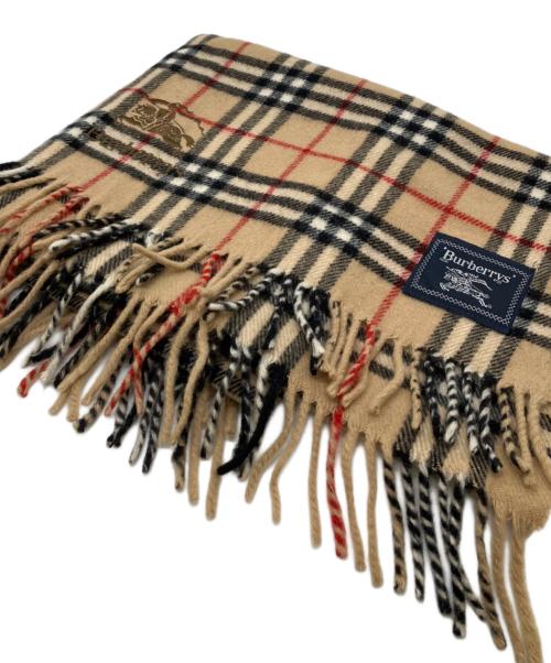 Burberry's（バーバリーズ）Burberry's (バーバリーズ) ウールマフラー ベージュの古着・服飾アイテム