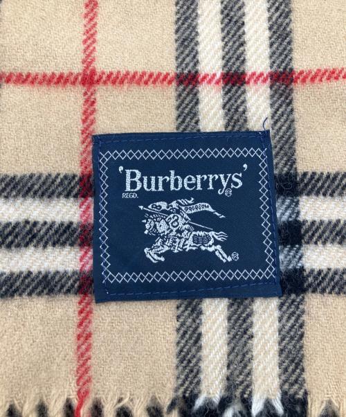 Burberry's（バーバリーズ）Burberry's (バーバリーズ) ウールマフラー ベージュの古着・服飾アイテム