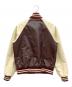 LIUGOO LEATHERS (リューグーレザーズ) レザースタジャン ブラウン×アイボリー サイズ:M：8000円