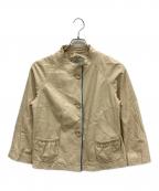 OLIVIERIオリヴィエリ）の古着「レザージャケット」｜ベージュ