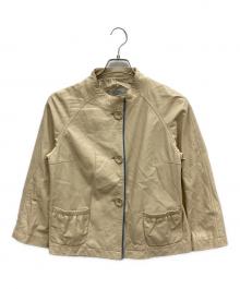 OLIVIERI（オリヴィエリ）の古着「レザージャケット」｜ベージュ
