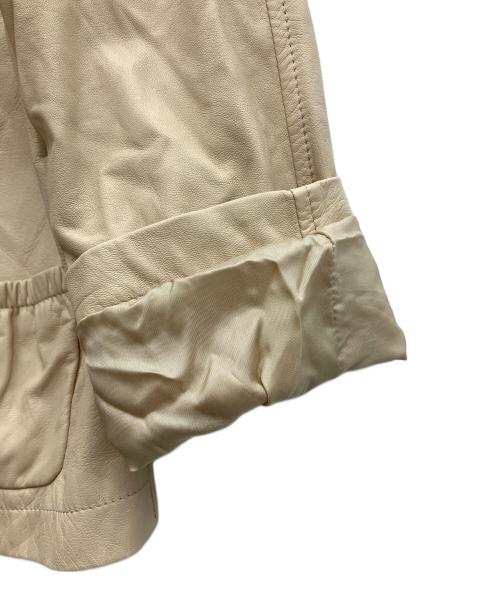 OLIVIERI（オリヴィエリ）OLIVIERI (オリヴィエリ) レザージャケット ベージュ サイズ:42の古着・服飾アイテム