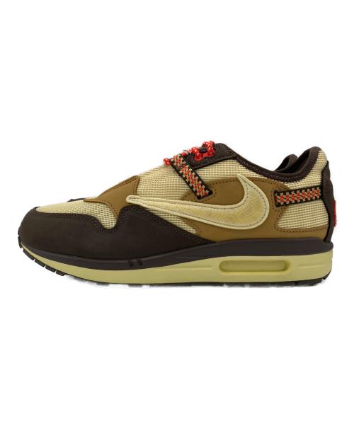NIKE（ナイキ）NIKE (ナイキ) TRAVIS SCOTT (トラヴィススコット) Air Max 1 CACT.US Brown ブラウン×ベージュ サイズ:27.5cmの古着・服飾アイテム