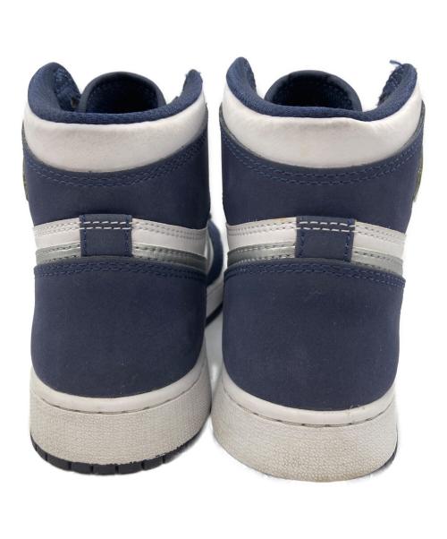 NIKE（ナイキ）NIKE (ナイキ) AIR JORDAN1 ネイビー×ホワイト サイズ:25cmの古着・服飾アイテム