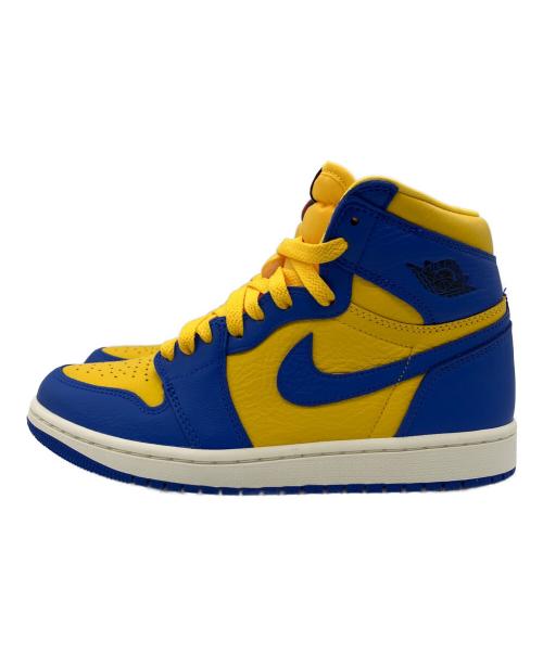 NIKE（ナイキ）NIKE (ナイキ) AIR JORDAN1 RETRO HIGH OG ブルー×イエロー サイズ:25ｃｍ 未使用品の古着・服飾アイテム