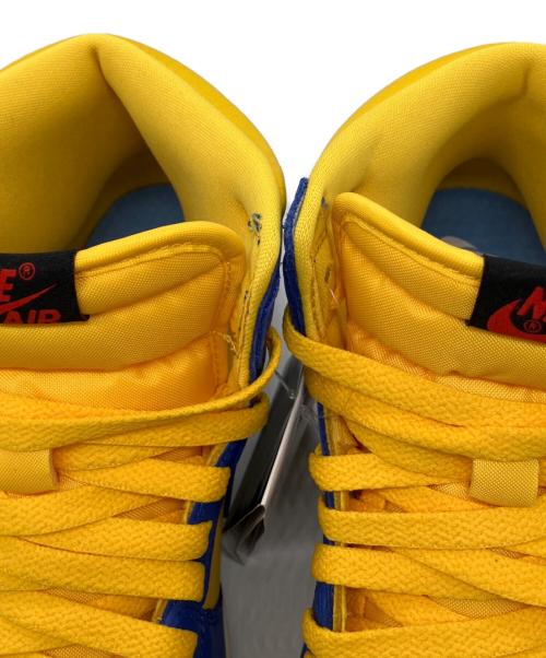 NIKE（ナイキ）NIKE (ナイキ) AIR JORDAN1 RETRO HIGH OG ブルー×イエロー サイズ:25ｃｍ 未使用品の古着・服飾アイテム