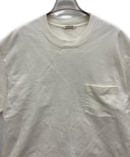AURALEE（オーラリー）AURALEE (オーラリー) スタンドアップTシャツ ホワイト サイズ:3の古着・服飾アイテム