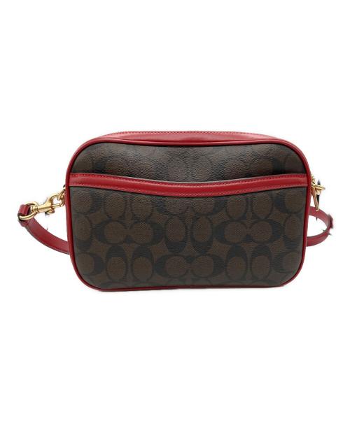 COACH（コーチ）COACH (コーチ) ショルダーバッグ ブラウン×レッドの古着・服飾アイテム