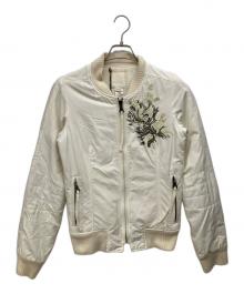 DIESEL（ディーゼル）の古着「MA-1ブルゾン」｜ホワイト