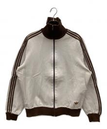 adidas（アディダス）の古着「トラックジャケット」｜ベージュ×ブラウン